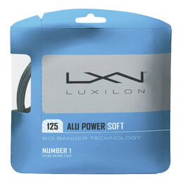Cordages De Tennis Luxilon Alu Power Soft 12,2m silber